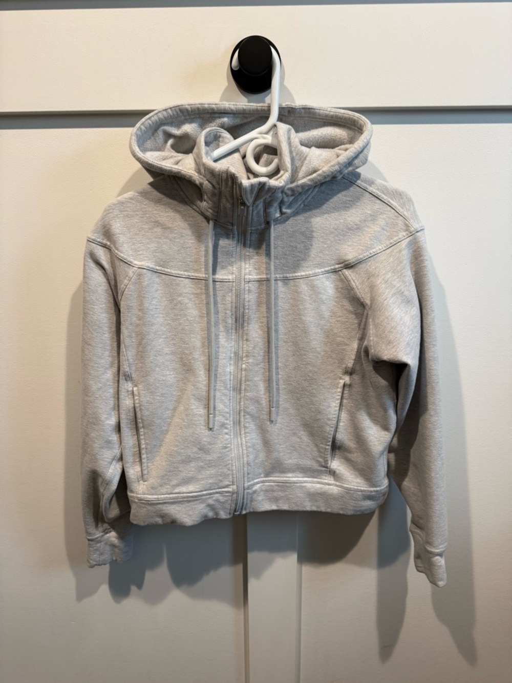 Yogalicious Light Gray Cloud Plush Zip Hoodie